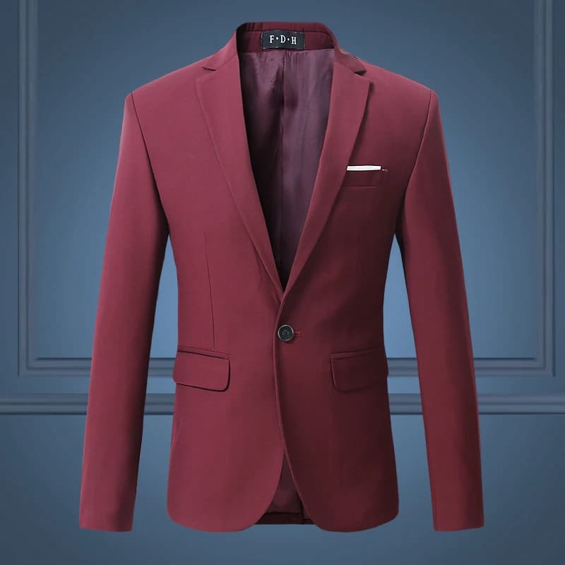 New High Quality Gentleman Men Slim Casual Large Size business Casual Blazer