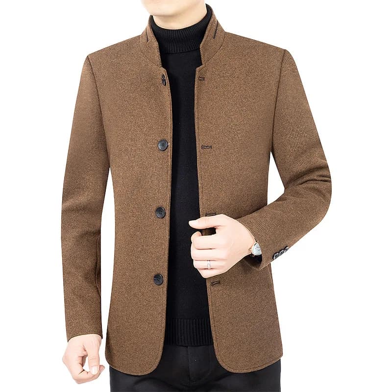New Men Business Casual Woolen Blazers