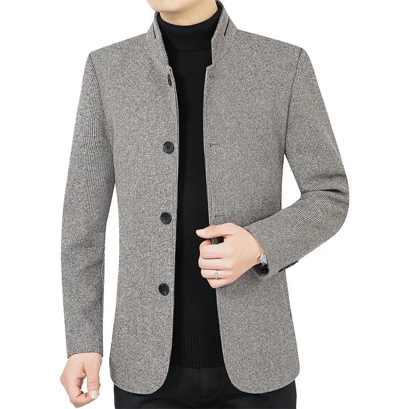 New Men Business Casual Woolen Blazers
