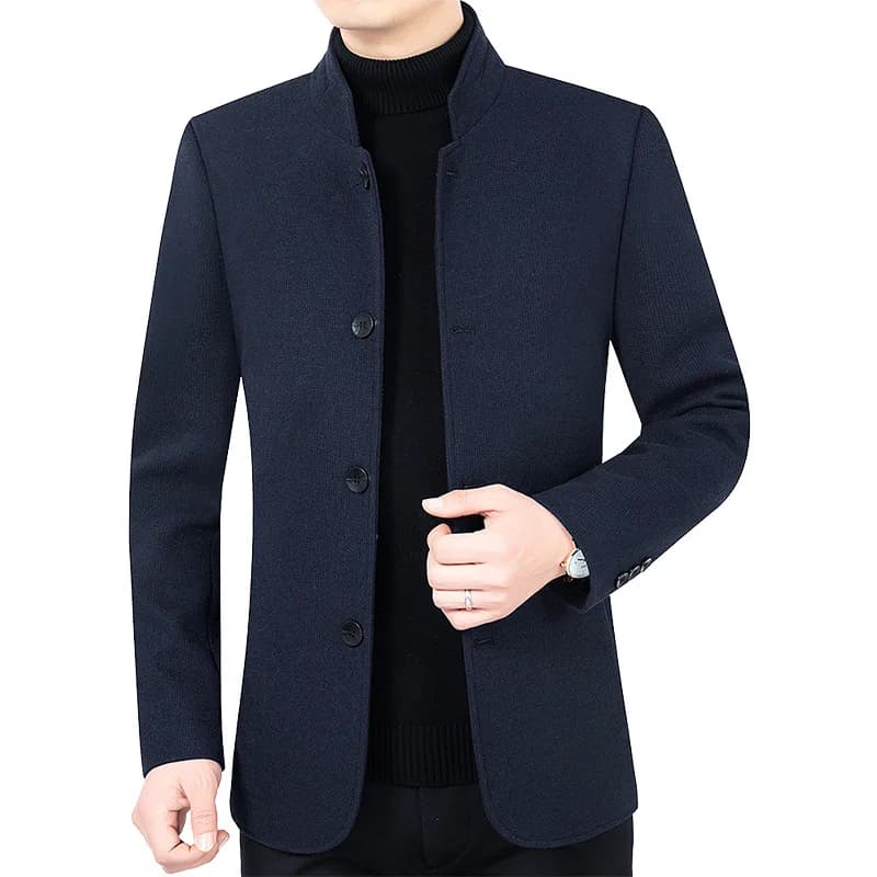 New Men Business Casual Woolen Blazers
