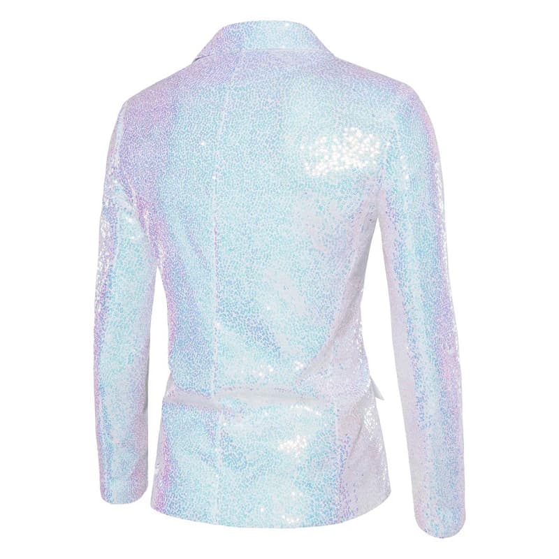 New Shiny Sequin Glitter Blazer for Men