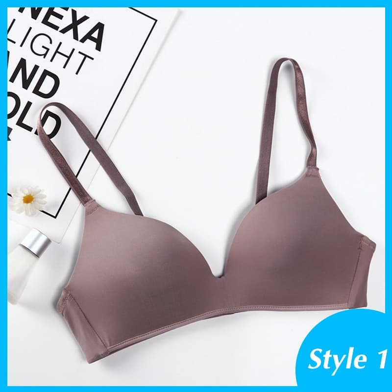 Seamless Push Up Bra for Women No Wire Brassiere A B Cup Underwear Sexy Bra Three Quarters(3/4 Cup)  Lingerie