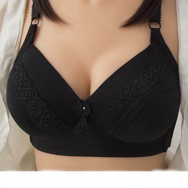 Big breast Women Underwear Bra Big Size Hot Wire Free Thin Soft Wire Less Bralette Unpadded Push Up Bra