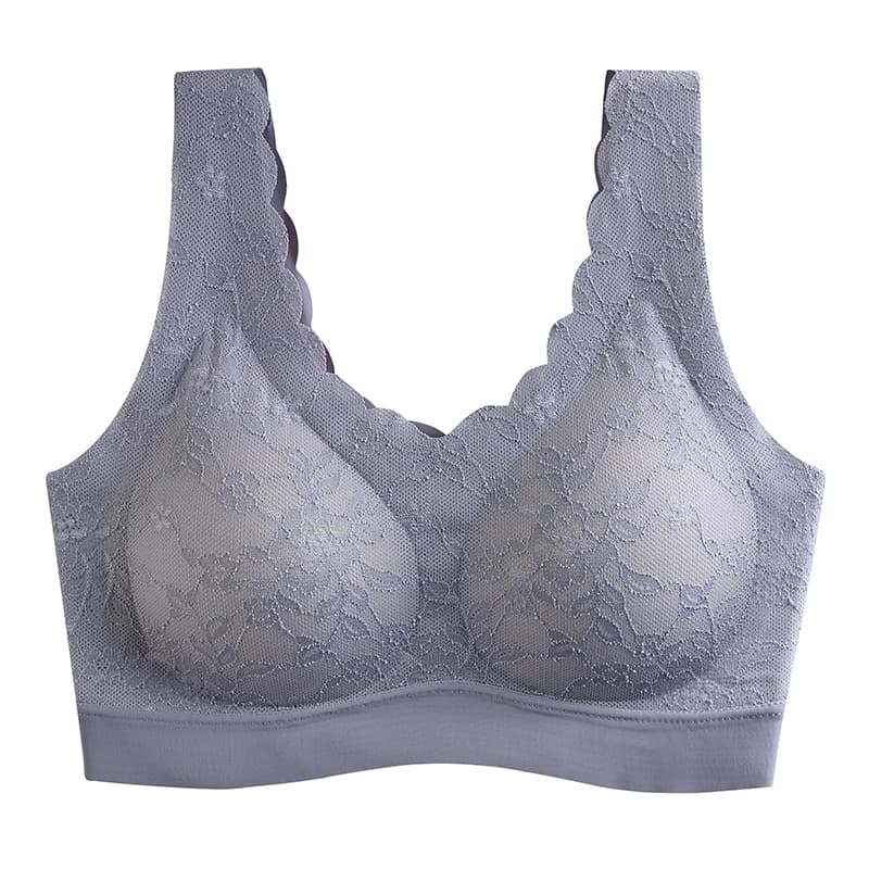 Latex Seamless Bra Women Push Up Underwear Cooling Gathers Shock-Proof Pad Female Intimate Fashion Soft Comfortable Bralette