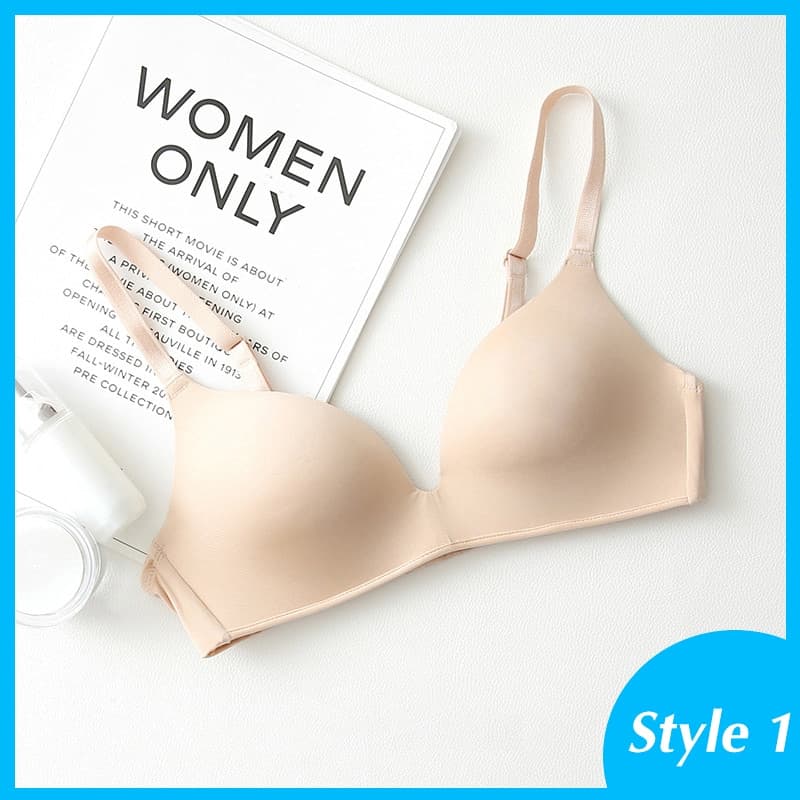 Seamless Push Up Bra for Women No Wire Brassiere A B Cup Underwear Sexy Bra Three Quarters(3/4 Cup)  Lingerie