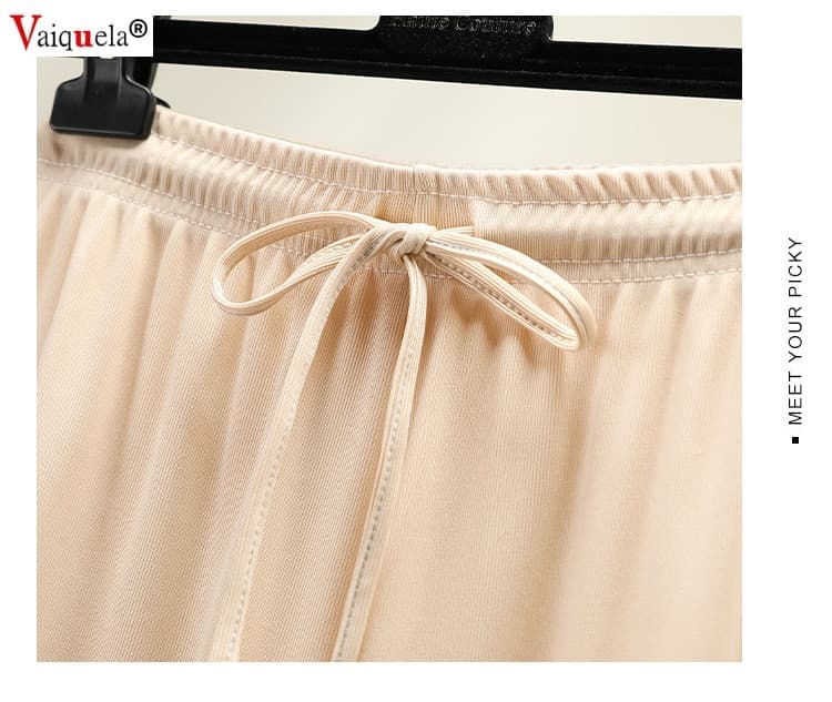 Women Straight Long Pants pantalon pour femme pants loose thin high waist women broad legged pants sweatpants stacked leggings