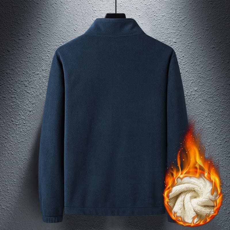 Winter Fleece Jacket Coat Polar Fleece Thick Warm Stand Outdoor Jacket Fashion Trend Casual Streetwear Jacket Men Clothing