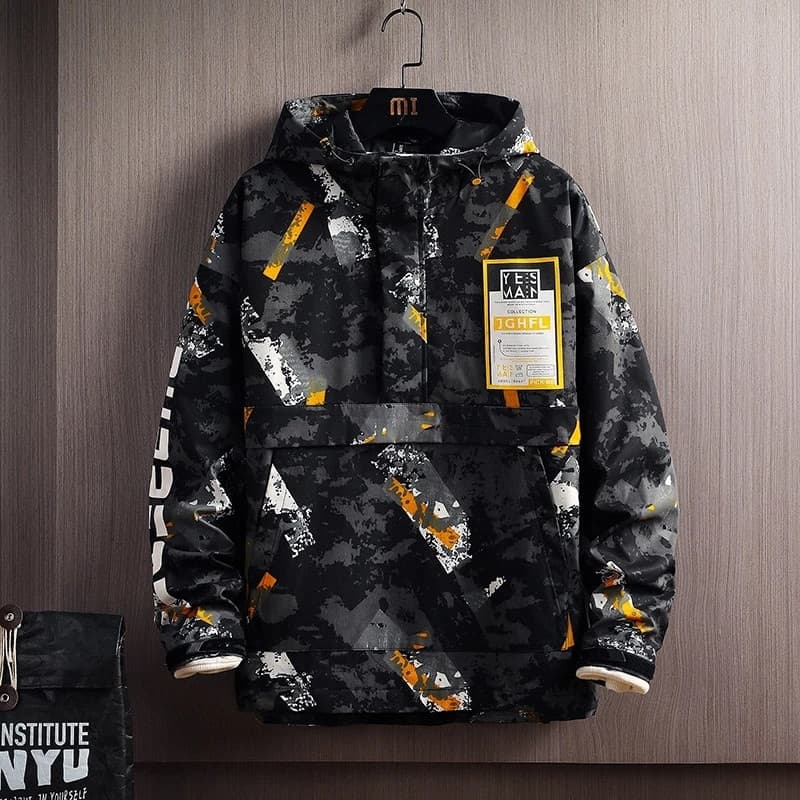 Casual Streetwear Hooded Jacket