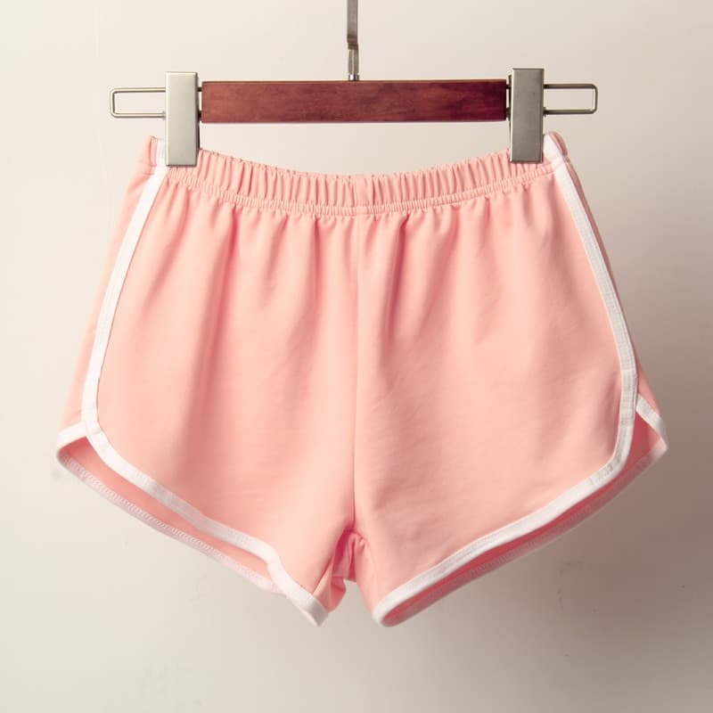 Women Summer Sport Short New  Colour Anti Emptied Skinny Shorts Casual Lady Elastic Waist Beach Short Pants