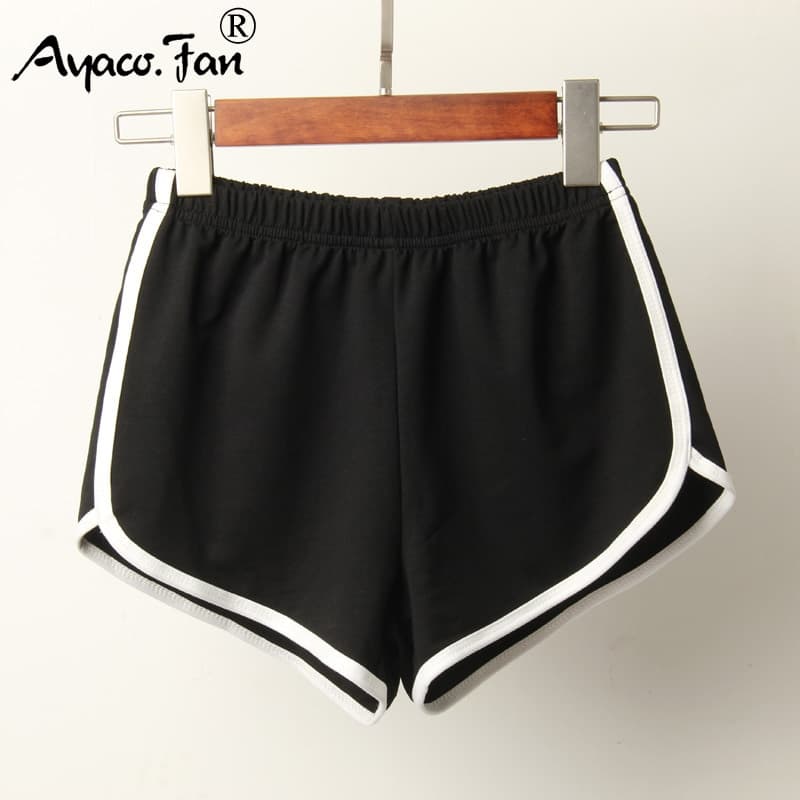 Women Summer Sport Short New  Colour Anti Emptied Skinny Shorts Casual Lady Elastic Waist Beach Short Pants