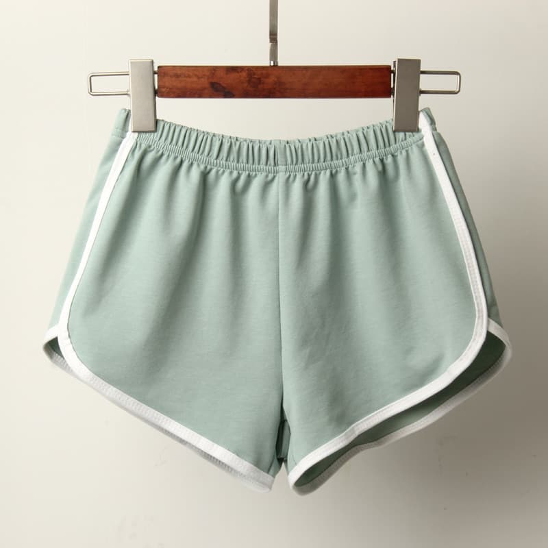 Women Summer Sport Short New  Colour Anti Emptied Skinny Shorts Casual Lady Elastic Waist Beach Short Pants
