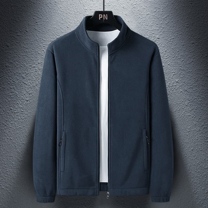 Winter Fleece Jacket Coat Polar Fleece Thick Warm Stand Outdoor Jacket Fashion Trend Casual Streetwear Jacket Men Clothing