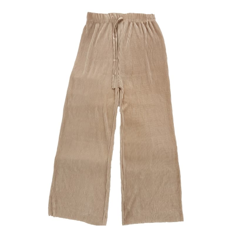Summer Wide Leg women Pant Casual Elastic High Waist Loose Long Pants Pleated Pant Trousers Femme