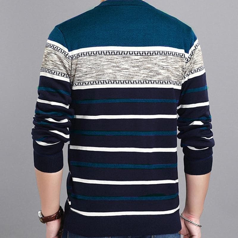 Brand Clothing Men Sweater Autumn Shirt New Round Collar Pullover Men Knit Shirt Slim fit Fashion Polo Sweater Streetwear