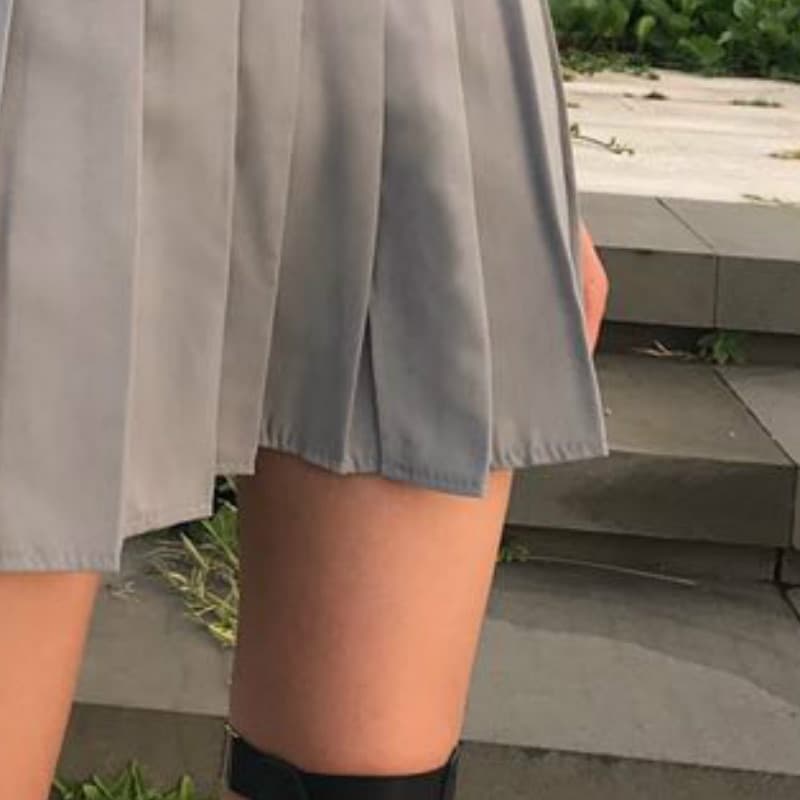 Women Pleated High Waist Skirts Plus Size Solid Casual Streetwear All-match Korean Style Trendy Novelty Daily Womens Comfortable