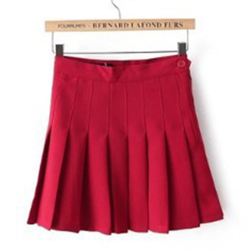 Women High Waist Pleated Skirt y2k Summer Casual Kawaii A line Plaid black tennis Japanese School Uniform Mini Skirts