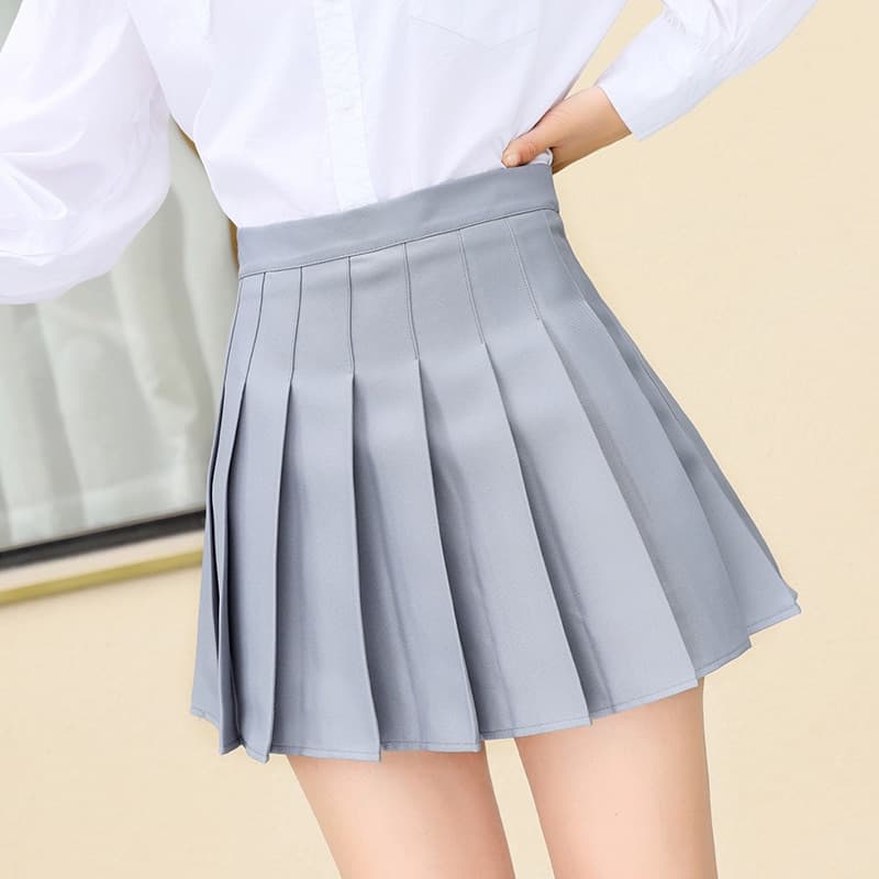 Summer Women Plaid Skirts Korean Cute Style Skirts for Girls High Waist School Pleated Mini Skirts Women