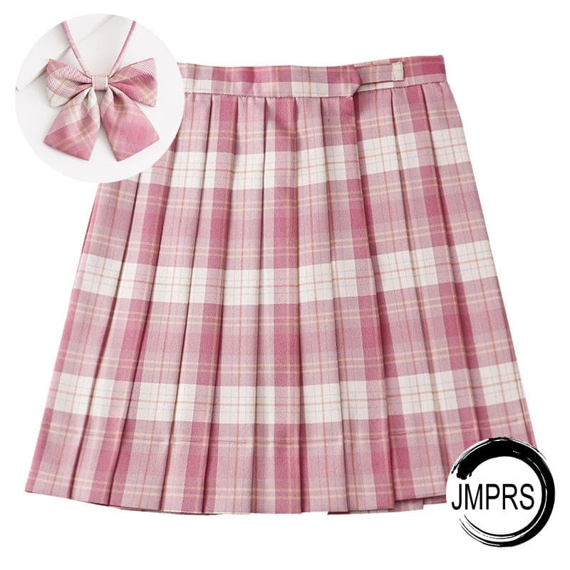 Women Pleated Skirt Bow Knot Summer High Waist Preppy Girls Dance Mini Skirt Cute A Line Sexy Japan Faldas