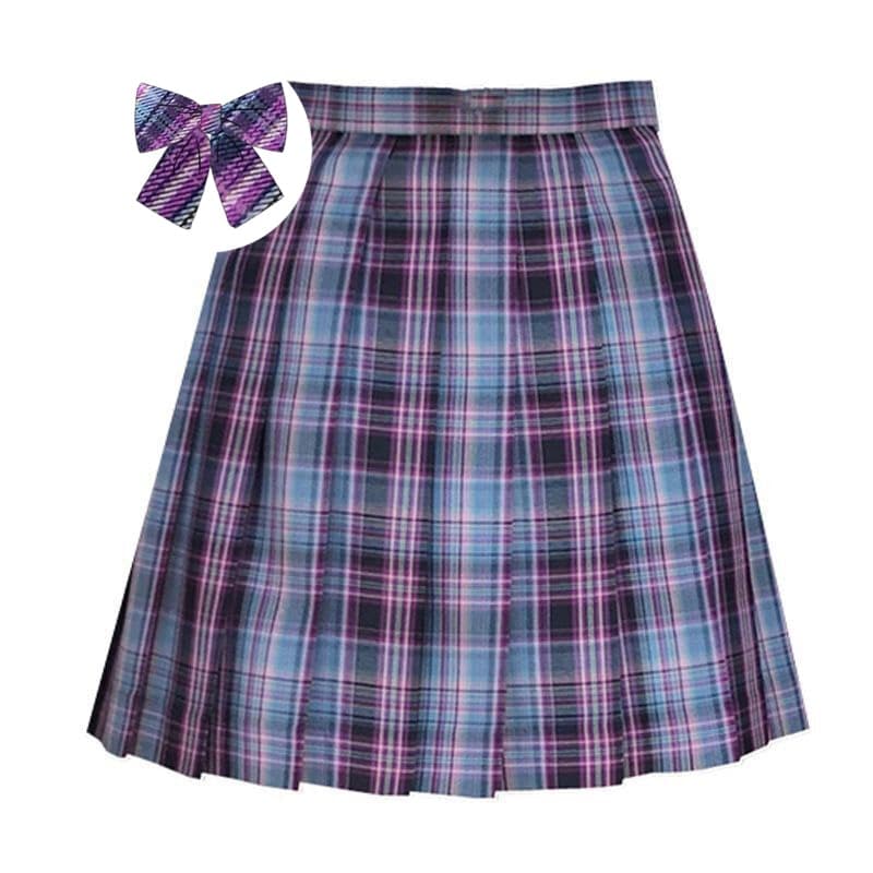 Women Pleated Skirt Bow Knot Summer High Waist Preppy Girls Dance Mini Skirt Cute A Line Sexy Japan Faldas