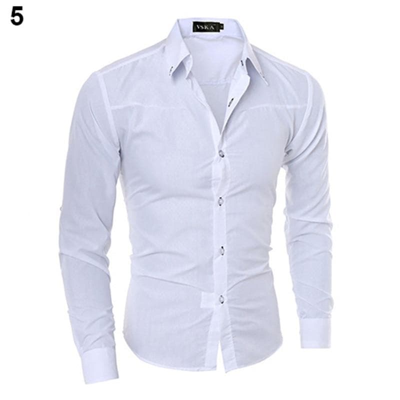 New Argyle luxury Men Business Style Dress shirt Slim Soft Comfort Slim Fit Styles Long Sleeve Casual Dress Shirt Gift For Men