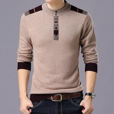 New Men Winter Thick Warm Sweaters O Neck Wool Sweater Men Brand Clothing Knitted Cashmere Pullover