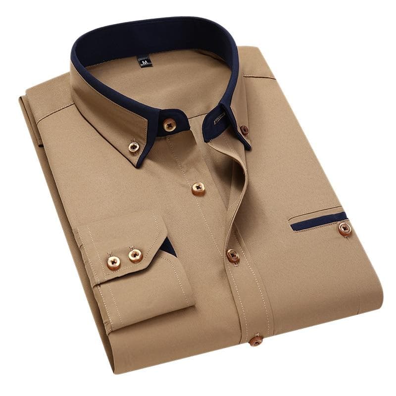 Men summer casual cotton Dress Shirt