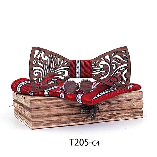 New Men Wooden Bow Tie set and Handkerchief Bowtie Necktie Cravate Homme Noeud Papillon Corbatas Hombre Pajarita Gift for men Chirstmas