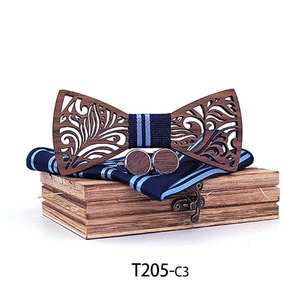 New Men Wooden Bow Tie set and Handkerchief Bowtie Necktie Cravate Homme Noeud Papillon Corbatas Hombre Pajarita Gift for men Chirstmas