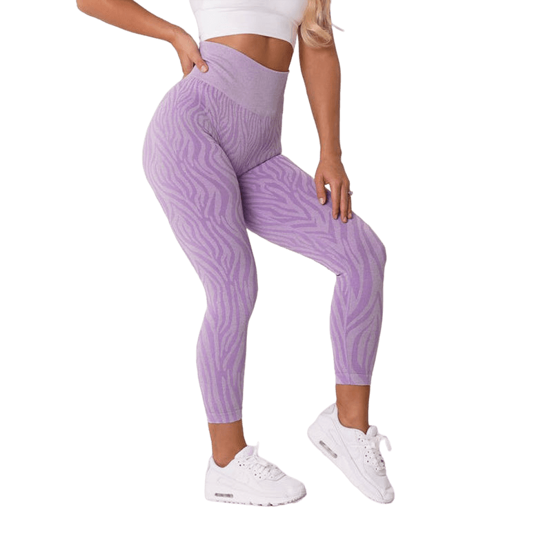 New Women Zebra Pattern Seamless Legging Soft Workout Tights Fitness Outfits Yoga Pants High Waisted Gym Wear