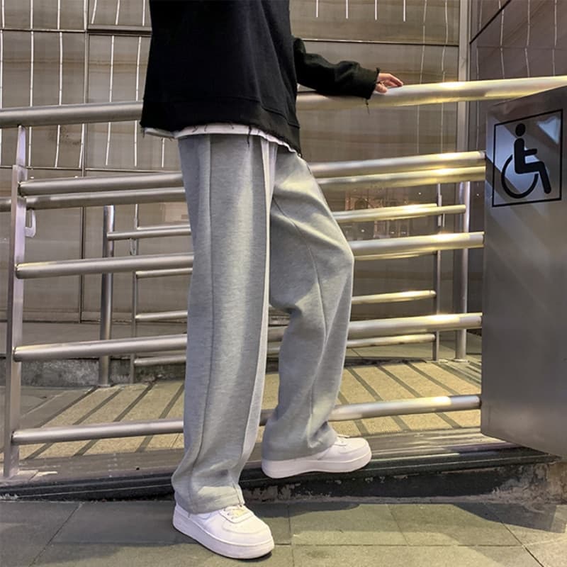 Sweatpants Men Straight Harem Pants Male Korean Man Loose Casual Pants Streetwear Sport Trousers Men Joggers Oversize Sports