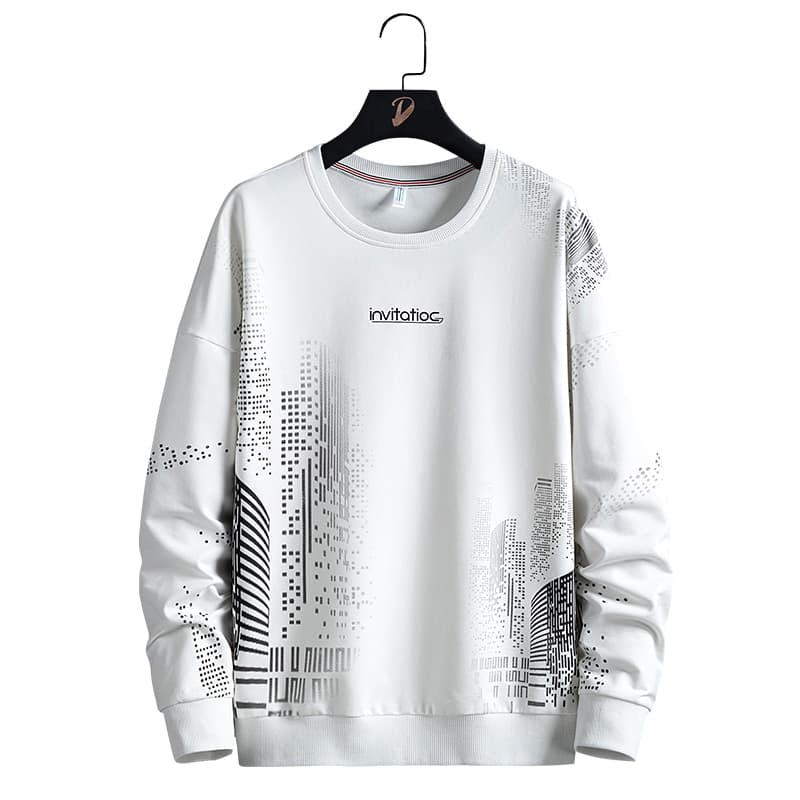 New Autumn Spring Hoodies Sweatshirt Mens Black White Hip Hop Punk Pullover Streetwear Casual Fashion Clothes Plus OVERSize 8XL