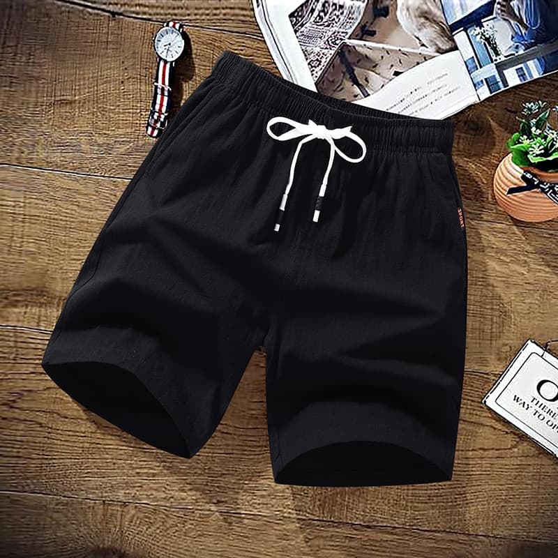 New Cotton Shorts Men Summer Solid Casual Shorts Men Short Homme Brand Beach Shorts Cotton Linen Board short Plus Size M-9XL