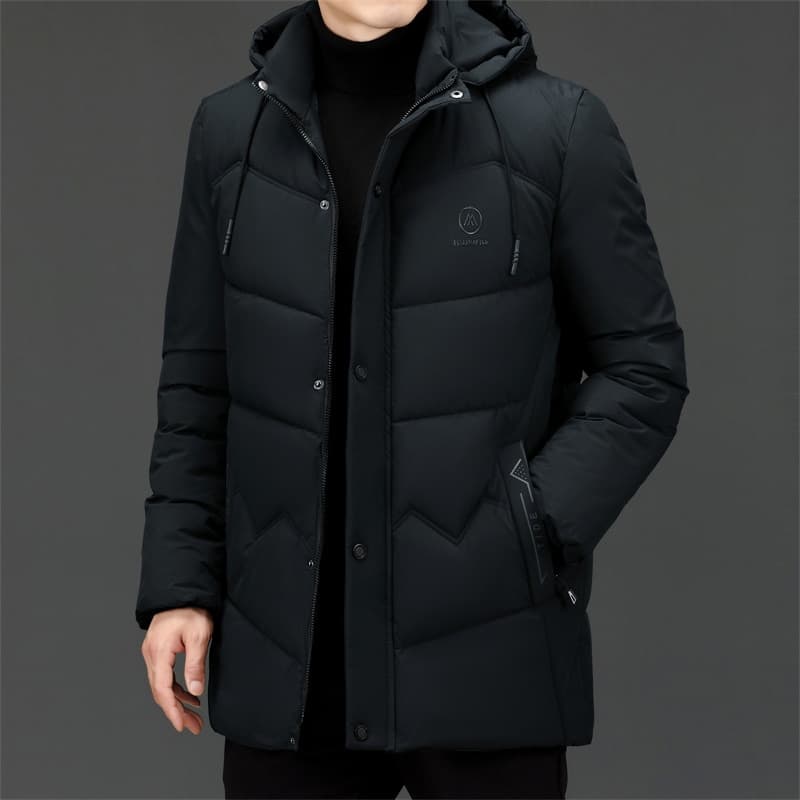 New Thicken Warm Winter Designer Brand Hooded Windproof Casual Fashion Parka Jacket Men Windbreaker Puffer Coats Clothes Men