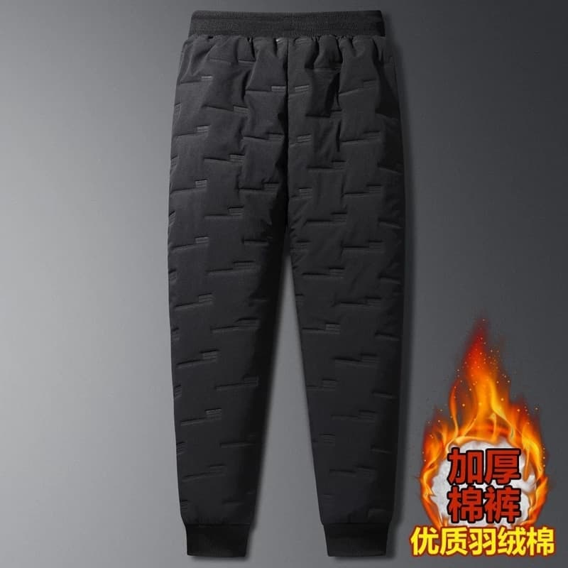 New Winter High Quality Pant Male Warm Thicken Down Trouser Men Casual Pants Mens Down Cotton Trousers Men