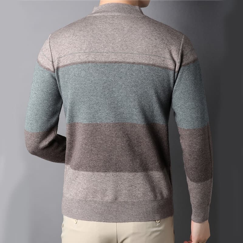 New Fashion Sweater Wool Top Grade Autumn Winter Warm Knitwear Pullover Men Casual  O-Neck Jumper Men Clothing Y366