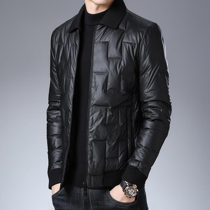 New Top Grade Casual Fashion Glossy Winter Warm Jacket Men Duck Down Windbreaker Puffer Coats Mens Clothing