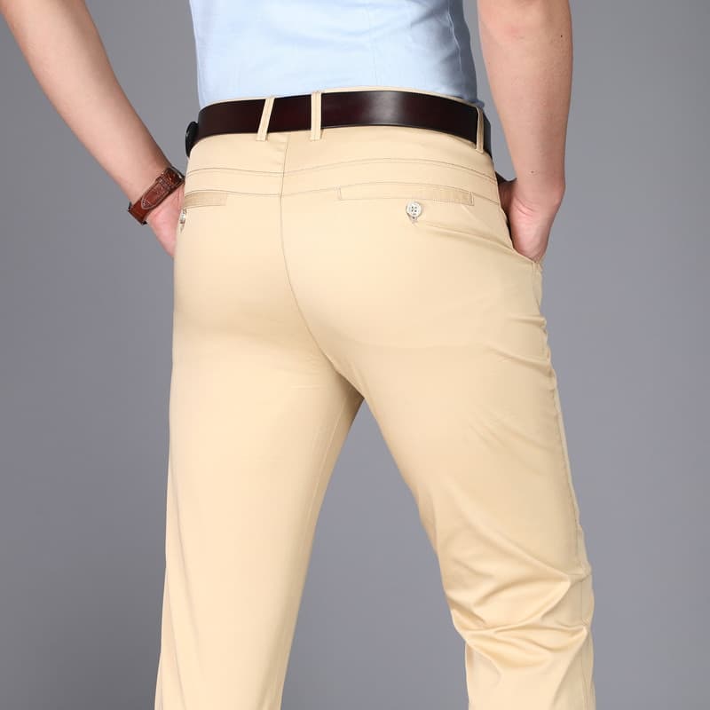 New Men Suit Pants Casual Office High Quality Cotton Trousers Business Pants For Men Wedding Party Dress Social Trousers Men Pants