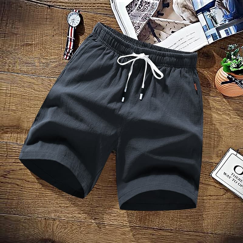 New Cotton Shorts Men Summer Solid Casual Shorts Men Short Homme Brand Beach Shorts Cotton Linen Board short Plus Size M-9XL