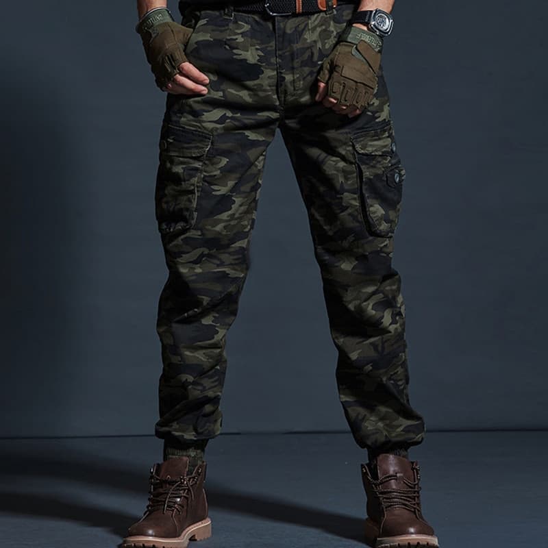 New High Quality Khaki Casual Pants Men Military Tactical Joggers Camouflage Cargo Pants Multi-Pocket Fashions Black Army Trousers