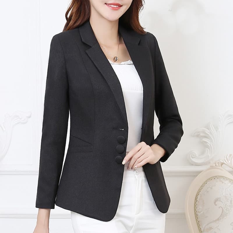 New Women Plus Size Blazers Jackets Work Office Lady Suit Slim Single Breasted Business Female Blazer Coats Formal 6XL Fashion
