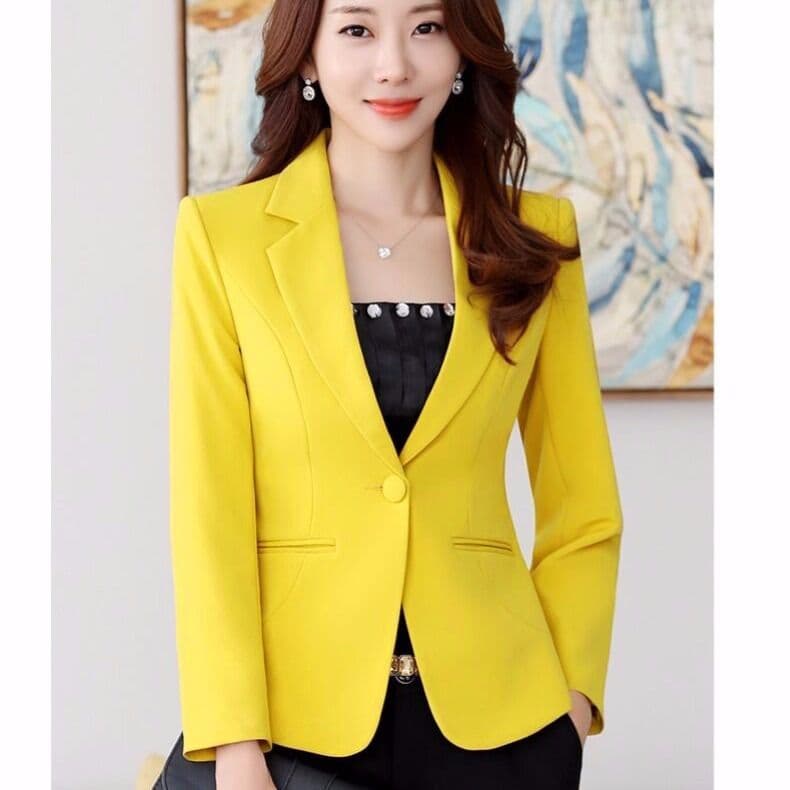 New Suit female Spring And Autumn Style Korean Fashion Self Cultivation Casual Ladies Regular Single Breasted