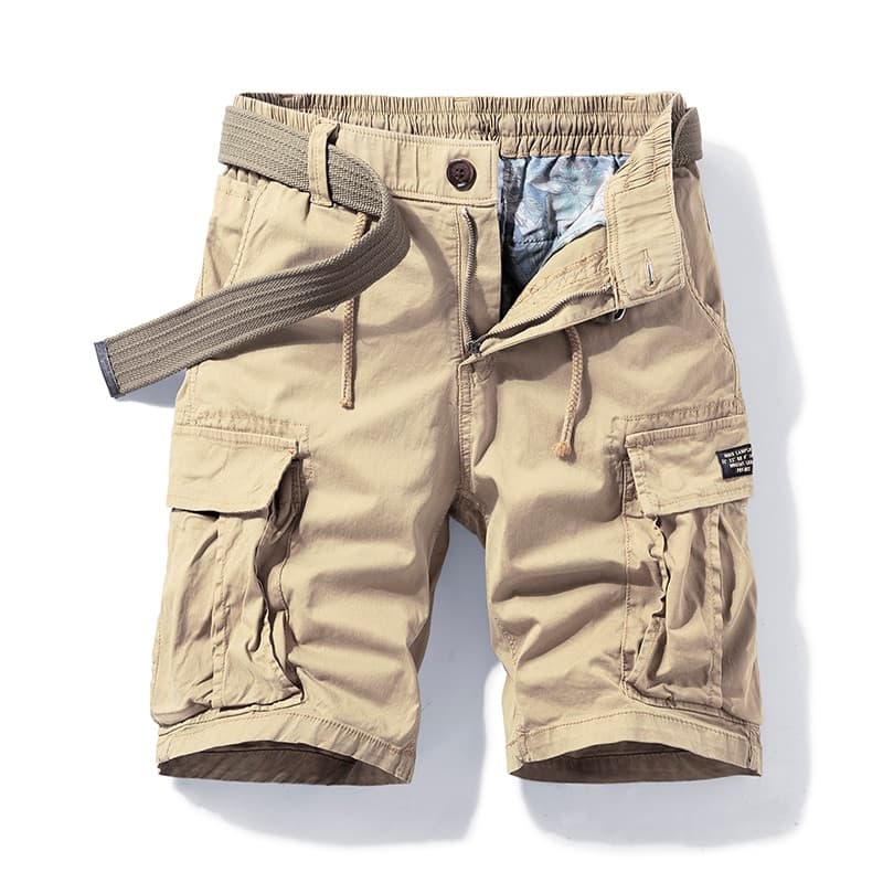 New Mens Summer Cotton Army Tactical Cargo Shorts Fashion Khaki Multi Pocket Casual Short Pants Loose Military Shorts Men