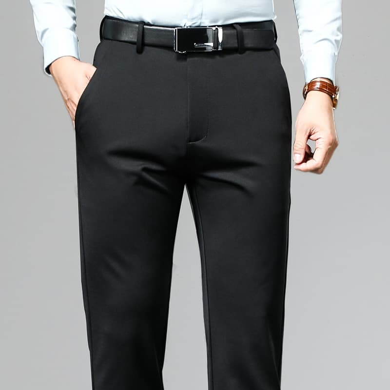 New Spring Summer Young Men Casual Suit Pants Men Thin Straight Korean Slim Business Pants