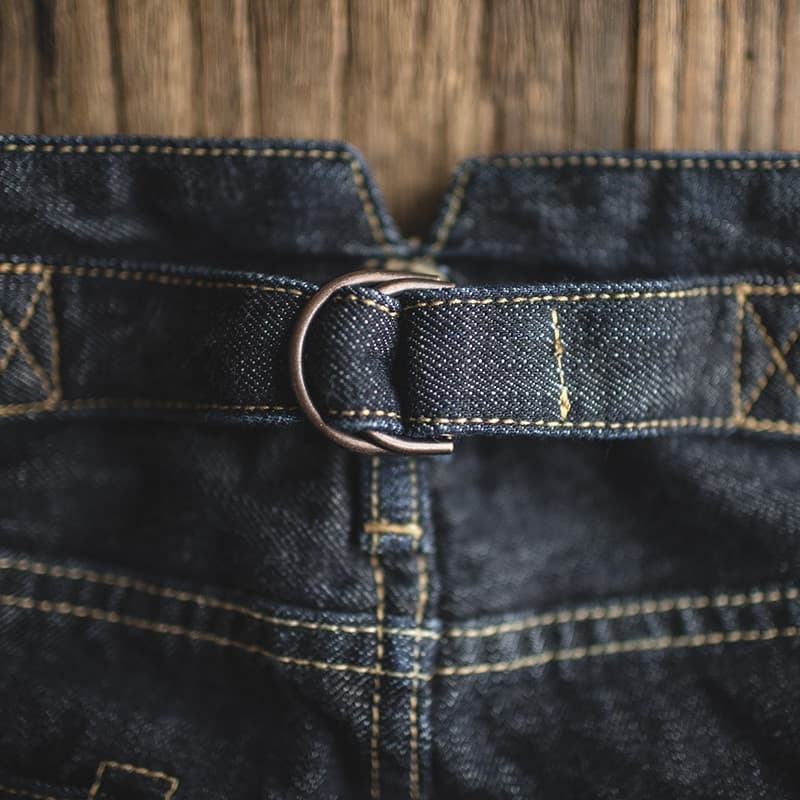 New Vintage Denim Pants American Retro Amekaji 14.8 OZ Heavy Weight Straight Wide Leg Spring Blue Oversize Jeans Men