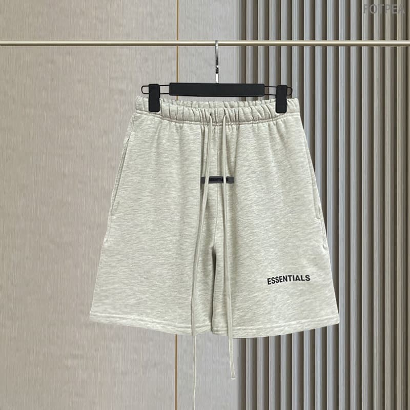 New Men Essentials Summer Shorts Reflective Letter Streetwear Hip Hop Quick Drying And Breathable Cotton Sports Shorts