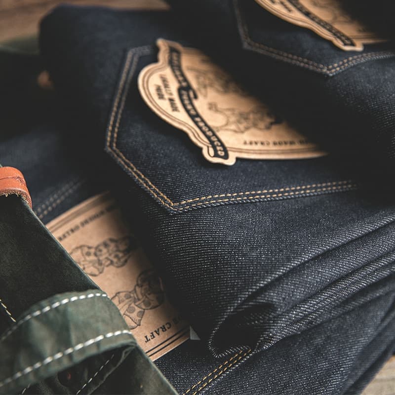 New Workwear Men Blue Straight  Jeans Sizes 28 To 38 Disposable Raw Woven Oversize Denim Jean Cotton Denim Pants  Style
