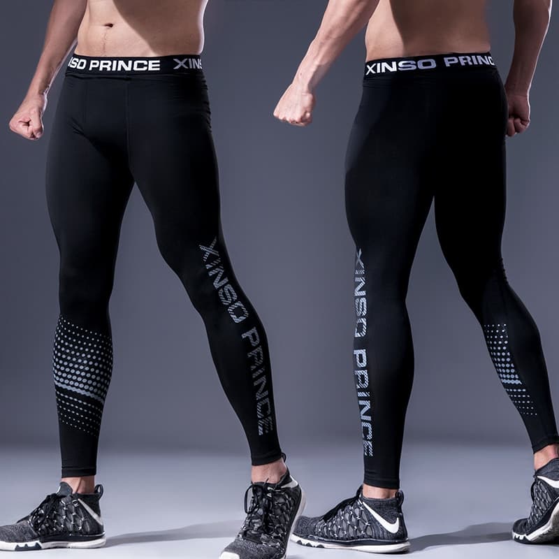 New Men Tight Gym Compression Pants Quick Dry Fit Sportswear Running Tights Men Legging Fitness Training Sexy Sport Gym Leggings