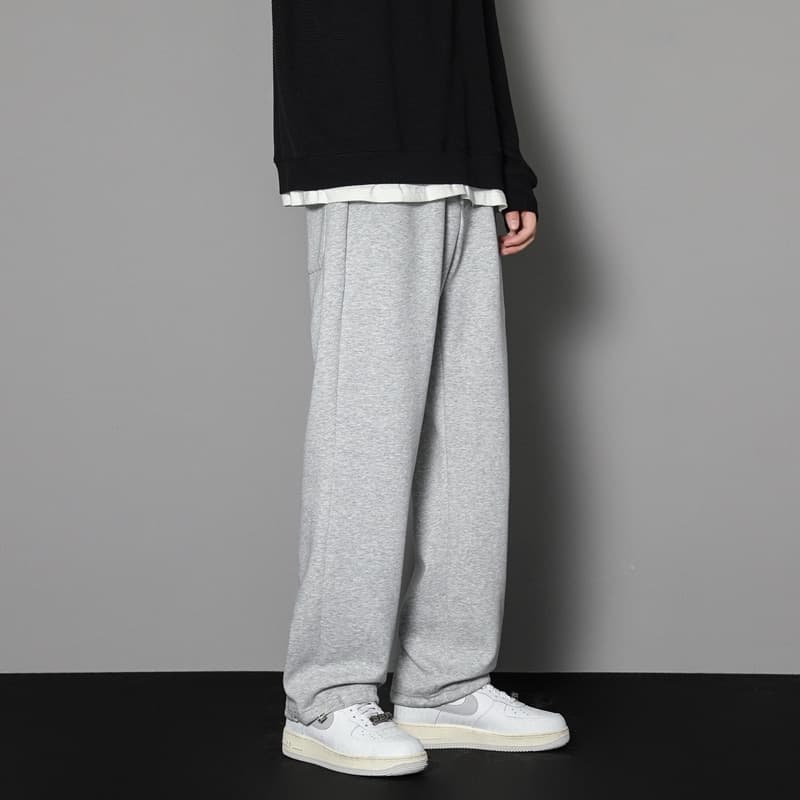 New Sweatpants Mens Straight Pants Large Size Male Loose Black Casual Pants Streetwear Sport Trousers Joggers Oversize Sports
