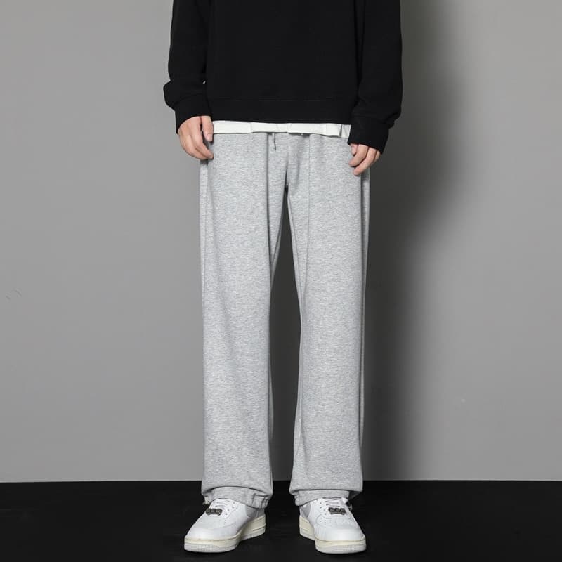 New Sweatpants Mens Straight Pants Large Size Male Loose Black Casual Pants Streetwear Sport Trousers Joggers Oversize Sports