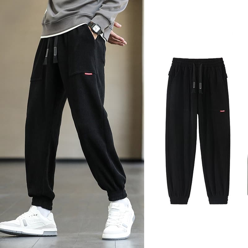 New Autumn Winter Corduroy Sweatpants Men Baggy Joggers Fashion Streetwear Loose Casual Harem Pants Plus Size 8XL